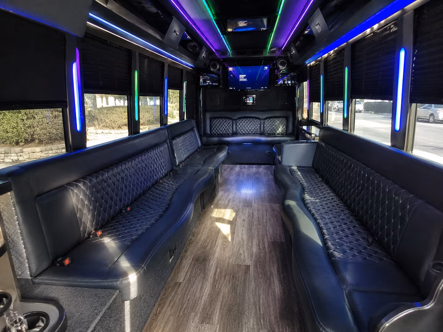 chesapeake 15 passenger party bus interior