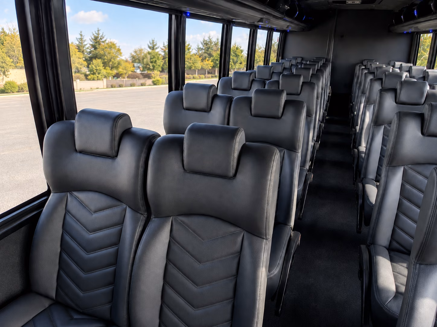 chesapeake 18 passenger minibus inside