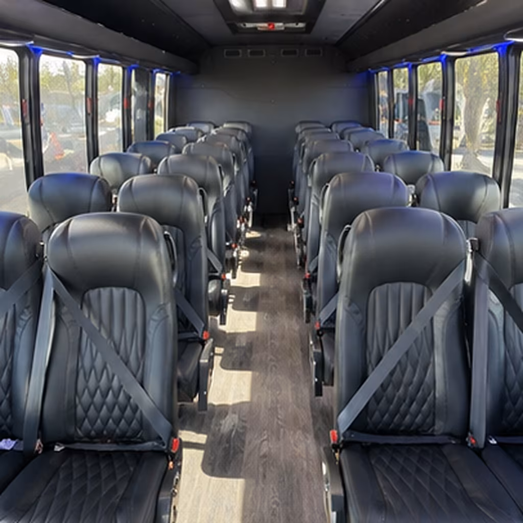 chesapeake 35 passenger minibus inside