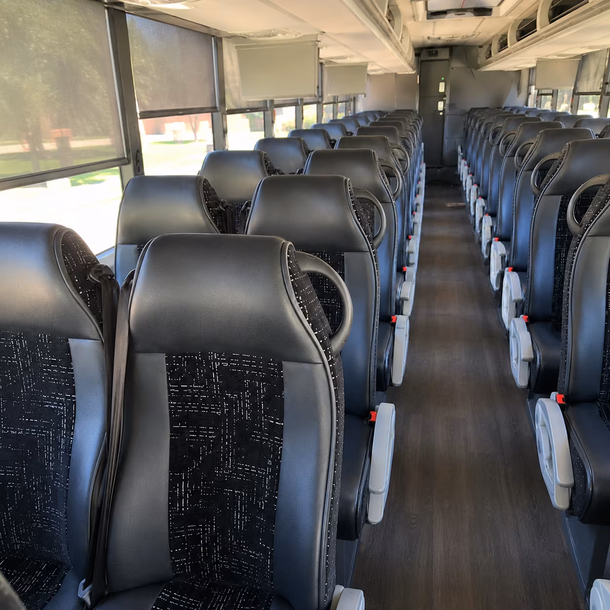 chesapeake 56 passenger charter bus interior