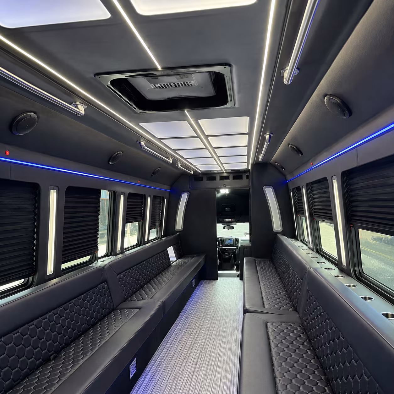 chesapeake party bus interior