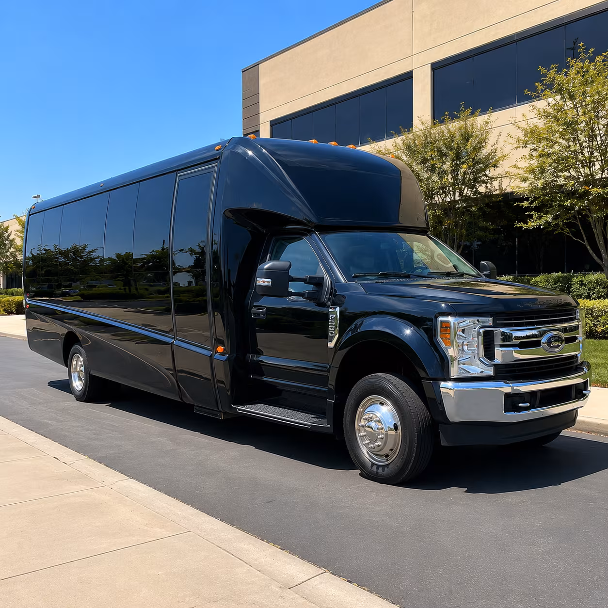 rent a bus in chesapeake for prom dinner and pre party stops